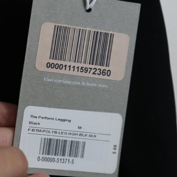 NWT Everlane The Perform High Rise Compression Legging Black Size Medium - Picture 7 of 7